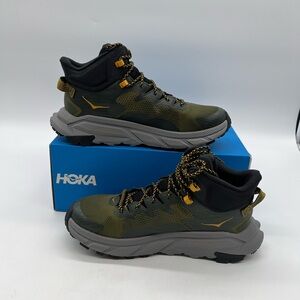 Hoka Trail Code GTX Men 10.5D Duffel Bag/Avocado High Top Hiking Sneakers Boots.
